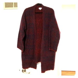 Old navy oversized maroon coat